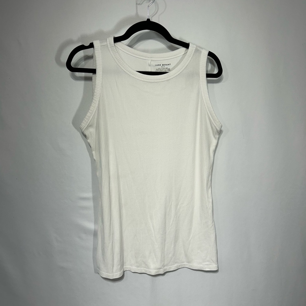 Lane Bryant Classic White Tank Top